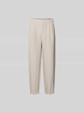 Closed Closed Straight Fit Leinenhose in Graphit, Gr&ouml;&szlig;e 30/32
