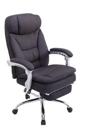 Clp Silla De Oficina Xl Troy Tapizada En Tela Negro