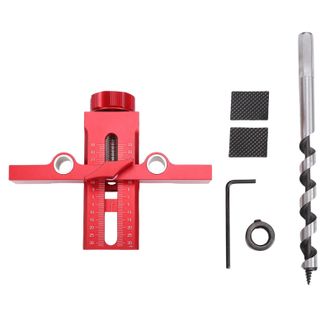 OEM [plantilla De Montaje] Plantilla Para Puerta De Mueble Y Sistema De Rebote, Orificio De Sujeci&oacute;n De 8-40 Mm, Gu&iacute;a De Perforaci&oacute;n Para Orificios Dobles