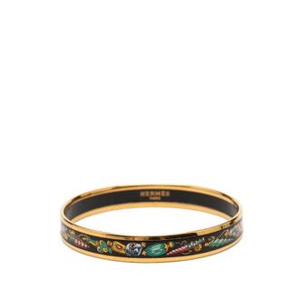 Herm&egrave;s Pre-owned Hermes Narrow Qu Importe le Flacon Enamel Bangle 62 Ladies 2V9H5Q4C36EBD378