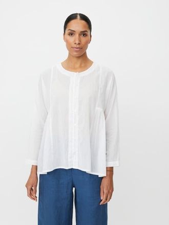 Masai MaIanelle Round Neck Blouse in White at Nordstrom, Size X-Large