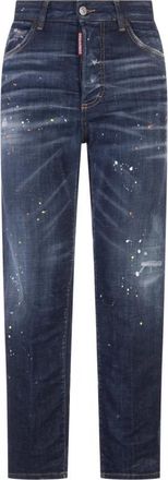 Dsquared2 Boston Jeans - Dames - Slim Fit Jeans - Blauw - 2XS - Katoen - Jeans