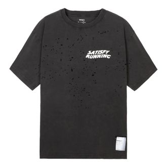 SATISFY Hombre, Camisetas, Negro, Talla: XL