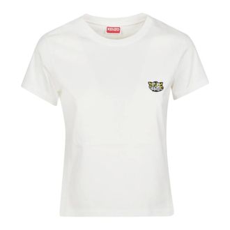 Kenzo T-Shirts, female, White, Size: XS Gots Wild Tiger Classic T-Shirt