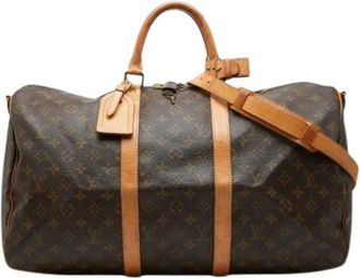 Louis Vuitton Pre-owned Weekend Bags, female, Brown, Size: ONE SIZE Pre-owned Monogram Boston Bag