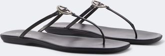 Gucci Interlocking G leather thong sandals