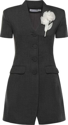 Self Portrait Mini Dress With Floral Detail