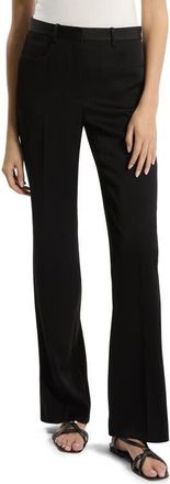 Theory Slim Straight Leg Pants in Black - 001 at Nordstrom, Size 10