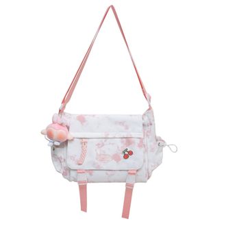 Generic Kexpery Womens Messenger Bag Nylon Large Capacity Pendant Shoulder Bag for Travel and Daily Use