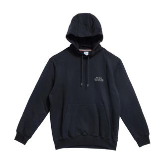 Paul Smith Hoodies, male, Black, Size: XL Felpa Cappuccio Logo