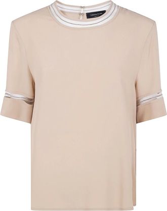 Fabiana Filippi Donna, Top, Beige, S, new