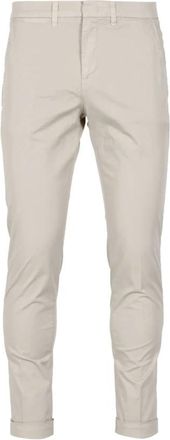 Fay Slim-fit Broek - Heren - Slim Fit Broeken - Beige - W31 - Katoen - Broeken