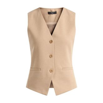 Max Mara Vests, female, Brown, Size: S Vest