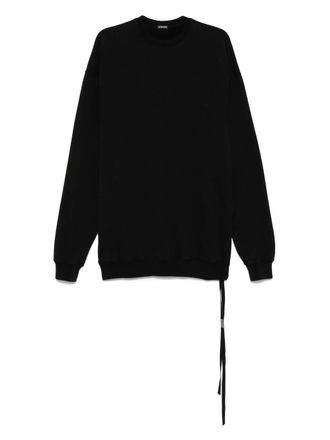 Ann Demeulemeester Ann Demeulemester Femi High Comfort Crew Crew Neck -Pullover mit ewigen Rosen Druck