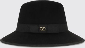 Valentino Garavani Cappello Panama VLogo Signature in feltro di lana a tesa larga