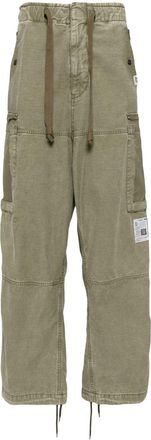 Miharayasuhiro cotton cargo pants - men - Cotton - 48 - Green