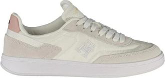 Tommy Hilfiger Moderne sportsneakers met uitneembaar voetbed - Dames - Sneakers - Wit - 40 EU - Schoenen