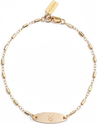 Set & Stones Zodiac Sign ID Bracelet in Taurus at Nordstrom