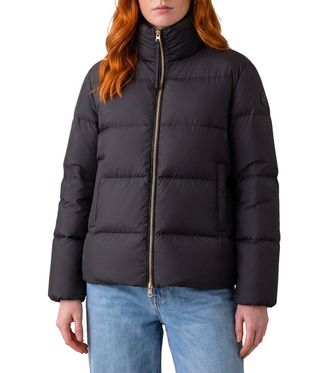 Moncler Black Mock Collar Jacket