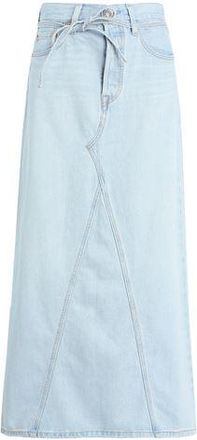 Levi's ICONIC LONG SKIRT BELT LIGHT INDIGO - WORN IN