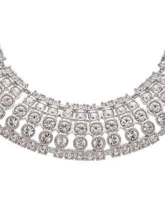 Oscar De La Renta Oscar De La Renta Round Rhinestone Necklace