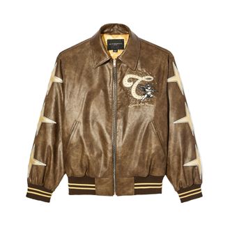 Cult of Individuality Cults Legends Varsity Jacket in Brown