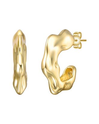 Rachel Glauber 14K Plated Hoops