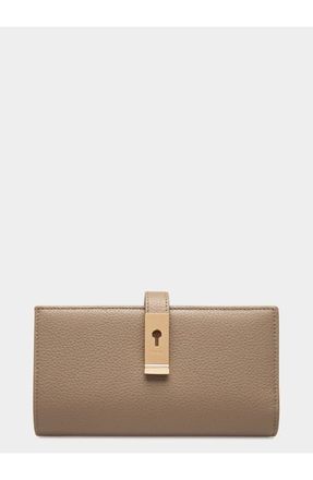 Bally Lock Me Long Wallet In Leather in Brown at Nordstrom