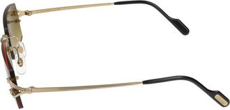 Cartier Mens Ct0550s Sunglasses Gold Metal