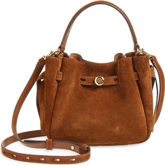 Tory Burch Mini Romy Bucket Bag in Caramel at Nordstrom