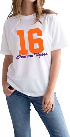 Chicka-D Run It Back Raglan Top In White
