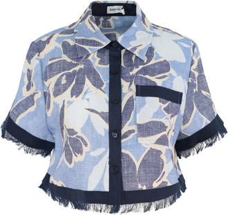 SIMKHAI Camicia con stampa - Blu