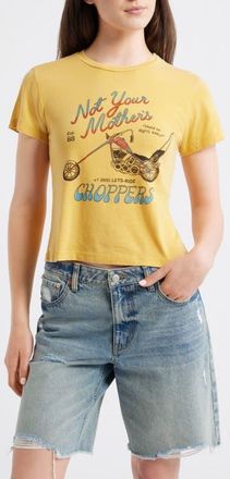Daydreamer Not Your Mothers Choppers Graphic T-Shirt in Yellow Honey at Nordstrom, Size X-Large