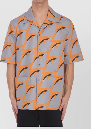 Gucci boxy fit dolphin print shirt