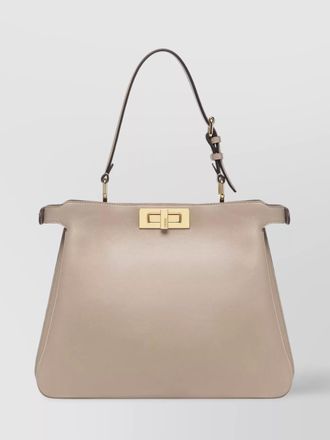 Fendi peekaboo medium leather shoulder bag