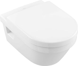 Villeroy & Boch Architectura, Inodoro De Fondo, 370 X 530 Mm, Ex Targa Architectura, Modelo Suspendido, Salida Horizontal, Porcel&aacute;nico Sanitario, Nf Blanc Antibac Cer