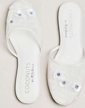 Matisse Footwear Maven Beaded Mesh Mule Flats