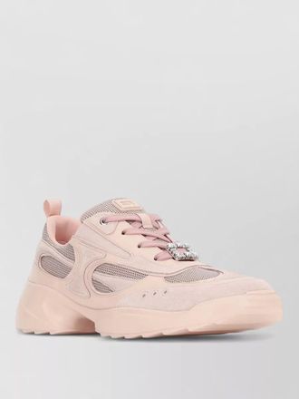 Roger Vivier viv on the run mesh lace sneakers