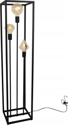 OEM L&aacute;mpara De Pie Moderna De Metal Negro