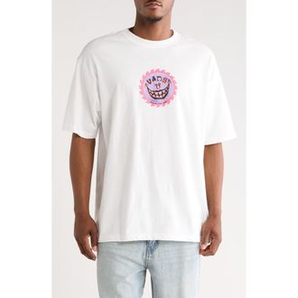 Vans Sharp Smile Cotton Graphic T-Shirt in White at Nordstrom, Size Xx-Large
