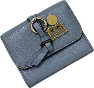 Chlo&eacute; Pre-owned Tri-fold Wallet - Dames - Vintage Accessoires - Blauw - ONE Size - Leer - Vintage
