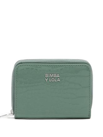 Bimba & Lola crocodile-effect zip-around wallet - women - Polyester/Polyurethane/Polyurethane/Polyester - One Size - Green