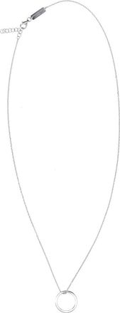 Maison Margiela Silver Ring Pendant Necklace