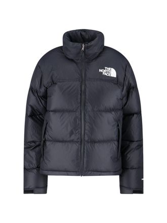 The North Face Quilted Black Down Coat With Removable Hood And Adjustable Features