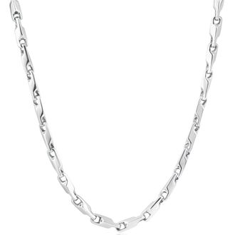 Pompeii3 Mens 14k Gold (47gram) or Platinum (88gram) 3.5mm Link Chain Necklace 20