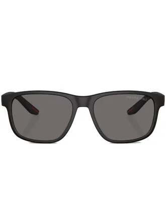 Prada Occhiali da sole tondi - Nero