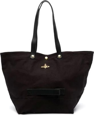Vivienne Westwood Tote Bags, female, Black, Size: ONE SIZE Black Bags for a Stylish Look