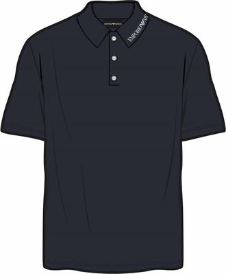 Emporio Armani EA7 Herenpolo met korte mouwen (Marine)