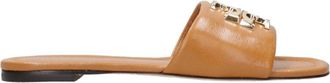 Tory Burch Bruine leren sandalen met kwastjes - Dames - Sandalen - Bruin - 35 EU - Leer - Schoenen