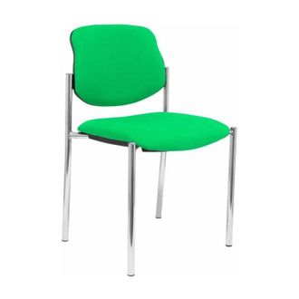 Piqueras y Crespo Piqueras Y Crespo - Villalgordo Silla Confidente De 4 Patas Y Estructrua Cromada Tejido Bali Color Verde